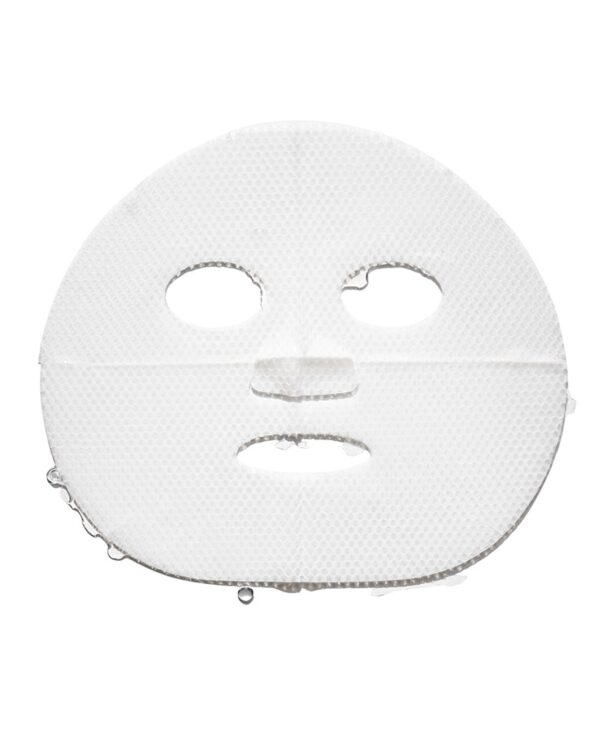 30172_neo_pure_hyaluronic_acid_biocellulose_mask_v2.jpg En sheet mask ligger platt mot bakrunden för att visa sin form.